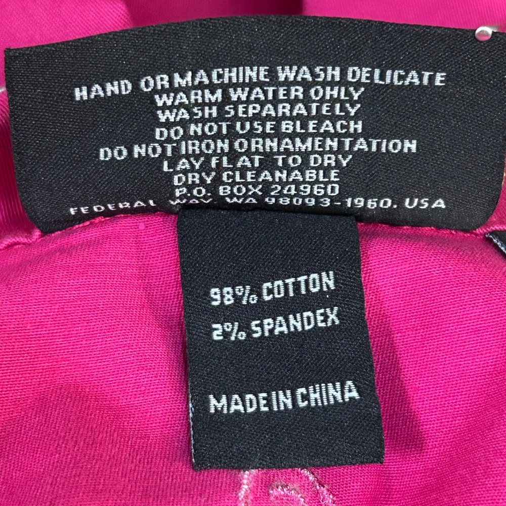 Christine Alexander Fuchsia Swarovski Crystal Embellished Denim Jacket XXL New - Picture 13 of 13